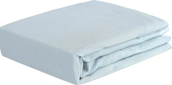 Bedgear Hyper-Linen Baby Blue Crib Bed Sheet