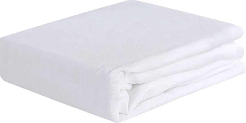 Bedgear Hyper-Linen Bright White Crib Bed Sheet
