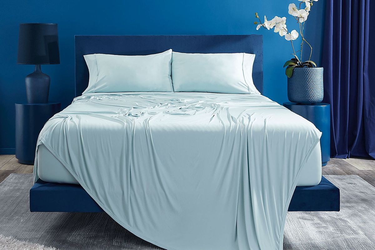 Bedgear Ver-Tex Misty Blue 4 Pc Queen Sheet Set