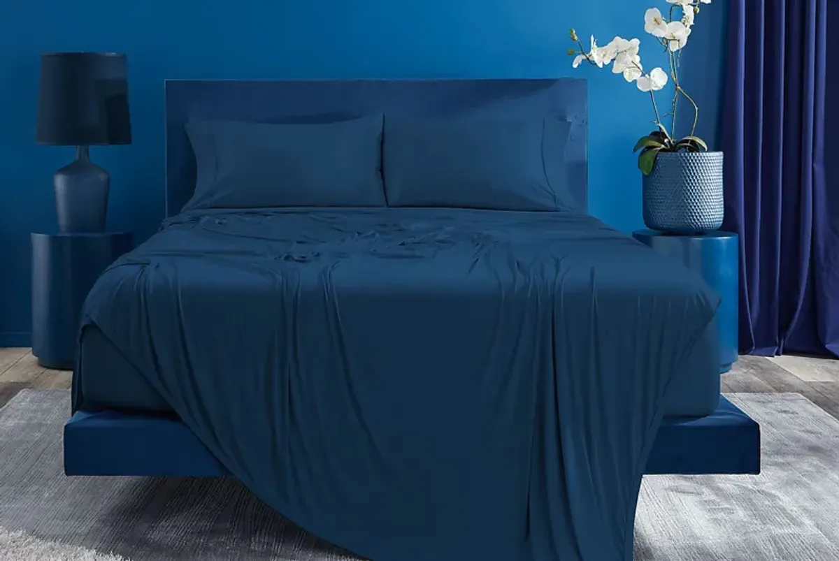 Bedgear Ver-Tex Navy 4 Pc Queen Sheet Set