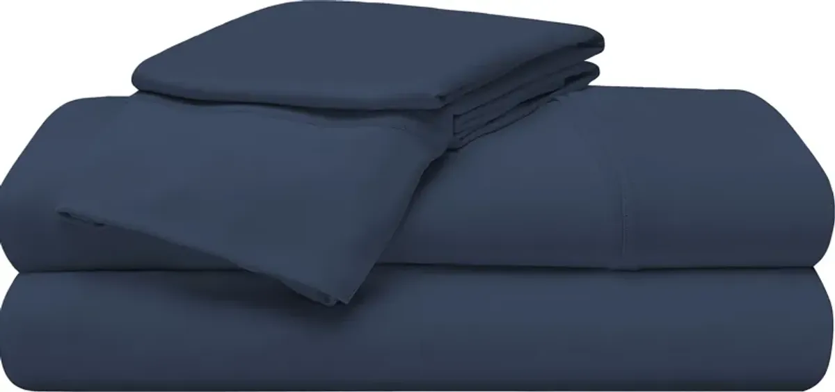 Bedgear Ver-Tex Navy 4 Pc Queen Sheet Set