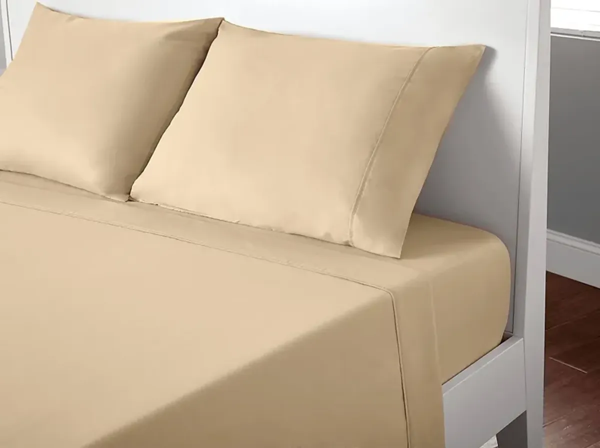 Bedgear Basic Sand 4 Pc California King Bed Sheet Set