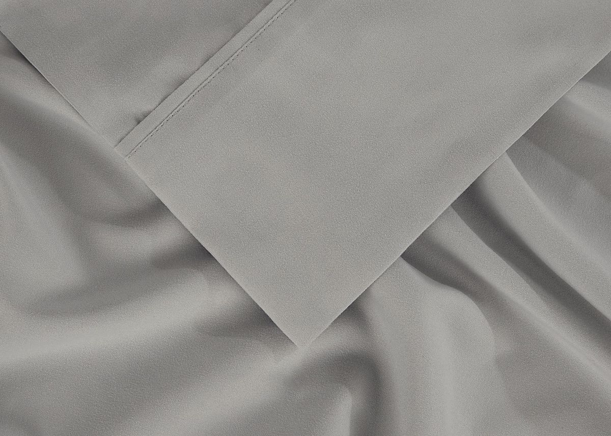 Bedgear Basic Light Gray 3 Pc Twin XL Bed Sheet Set