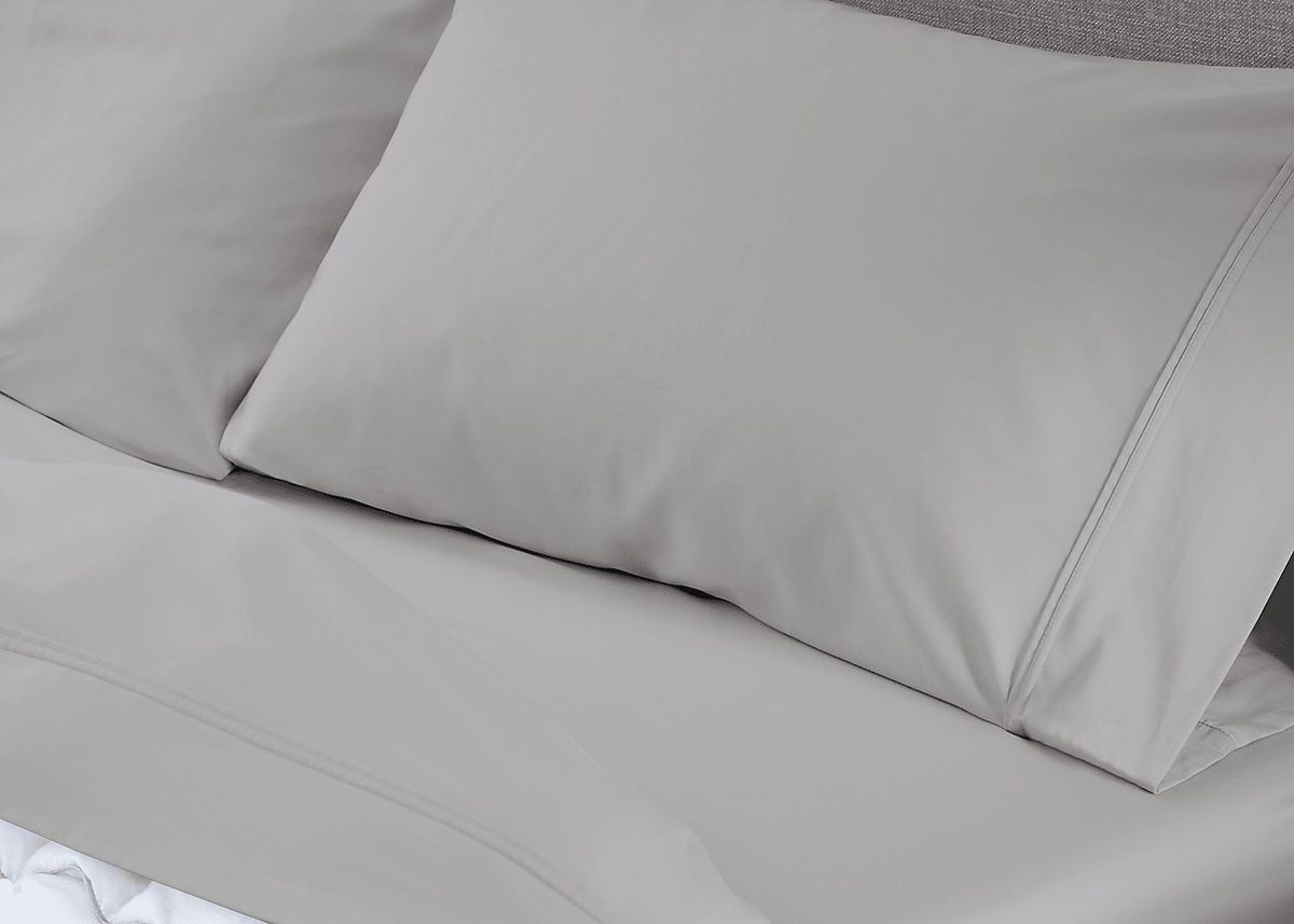 Bedgear Basic Light Gray 4 Pc Full Bed Sheet Set