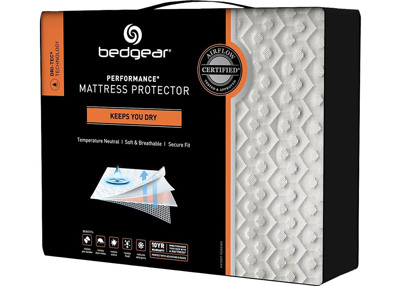 Bedgear MattresSkin Full Mattress Encasement & DriTec Protector by