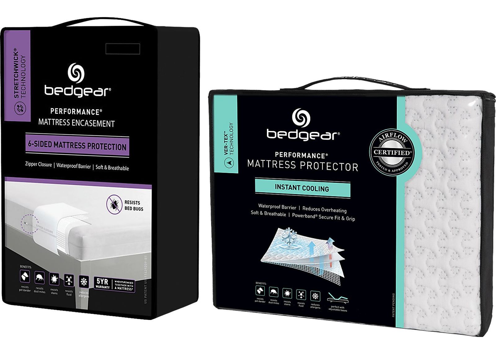 Bedgear MattresSkin Split King Mattress Encasement & VerTex Protector