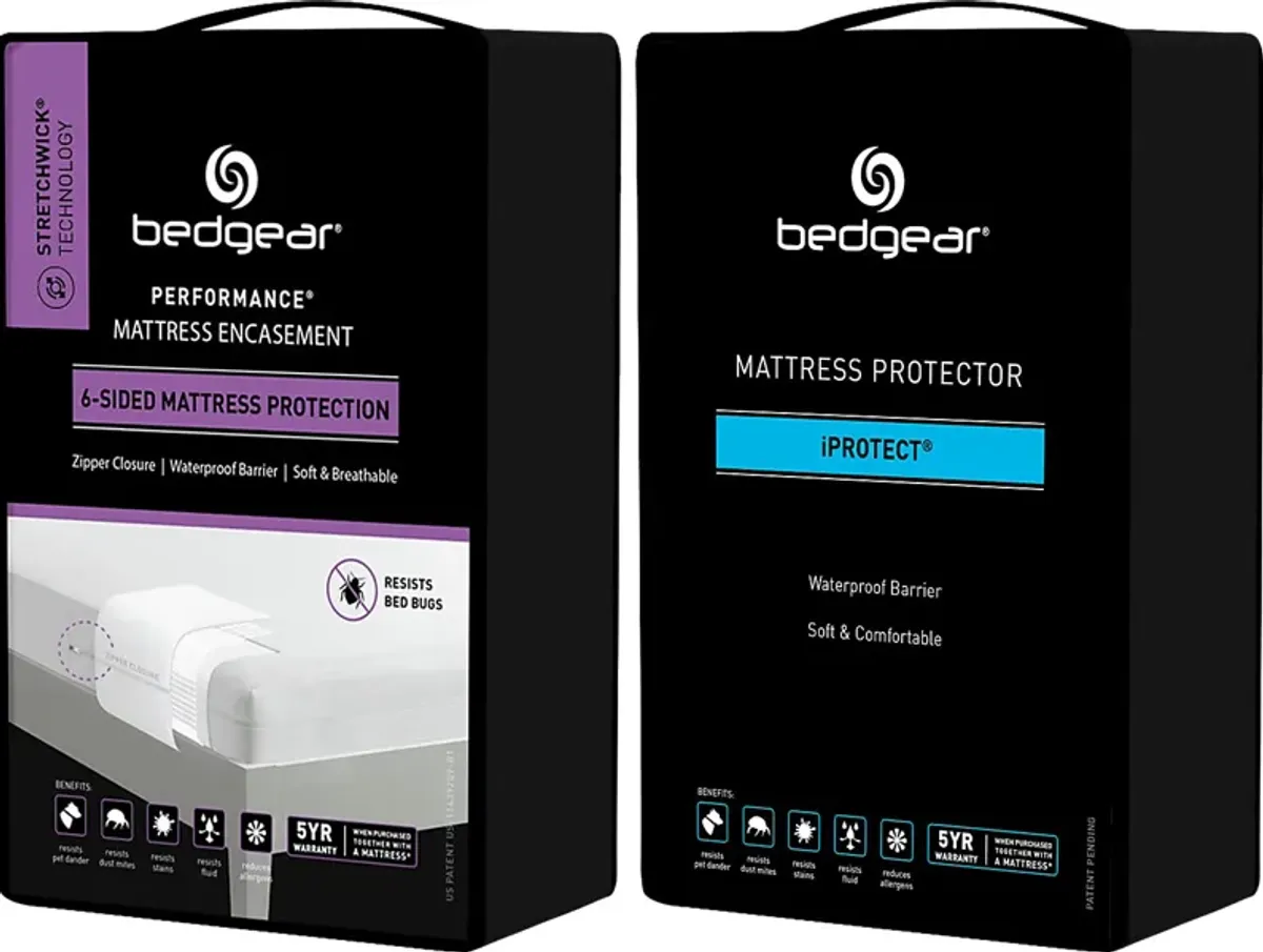 Bedgear MattresSkin Twin Mattress Encasement and iProtect Protector Bundle