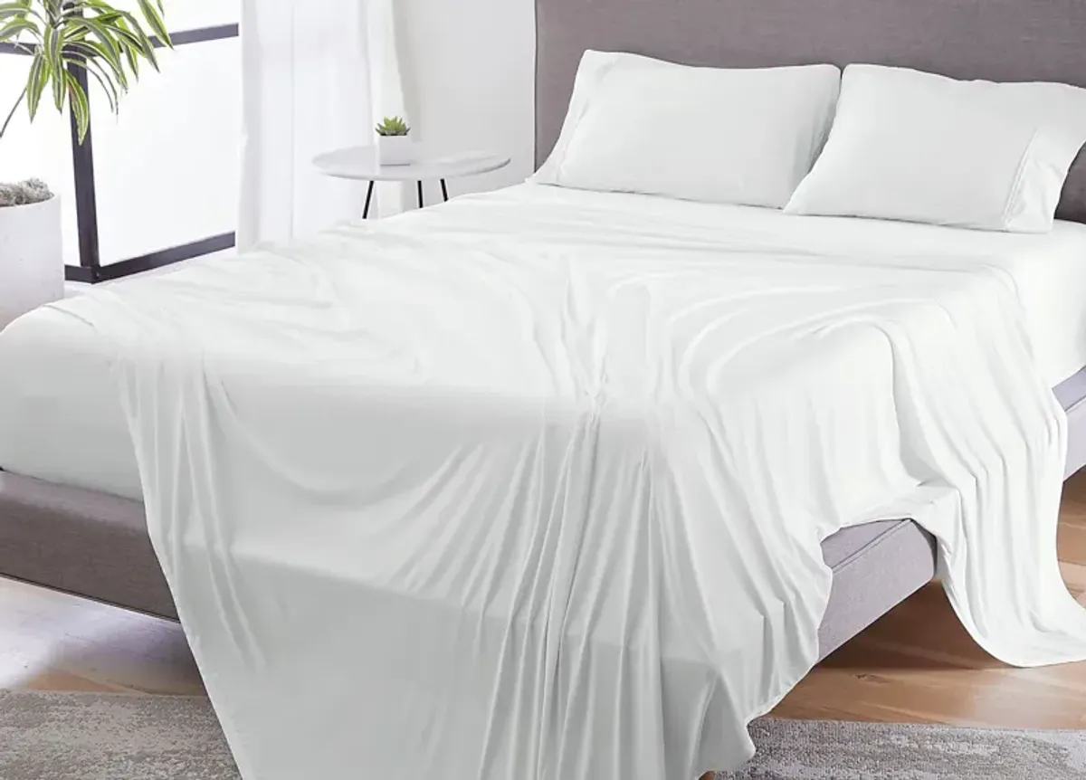 Bedgear Dri-Tec Bright White 3 Pc Twin/Twin XL Bed Sheet Set