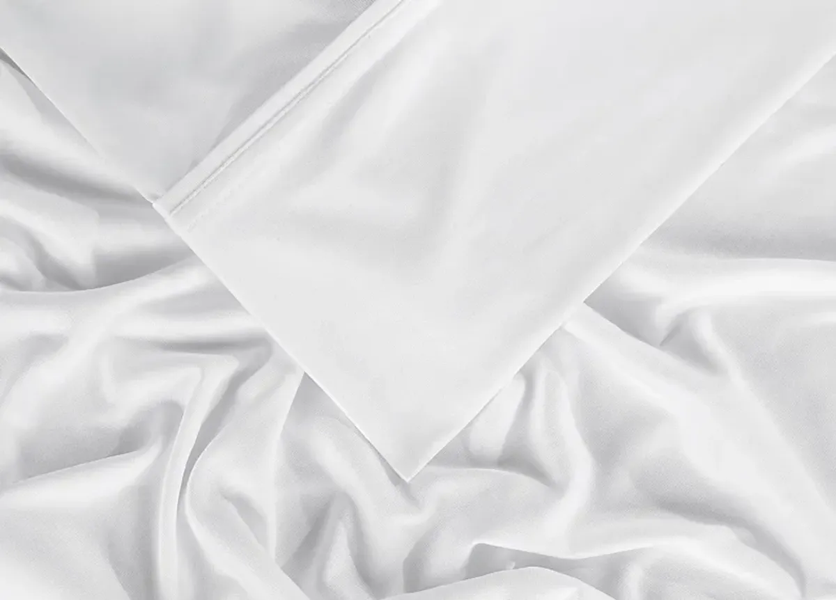 Bedgear Dri-Tec Bright White 4 Pc Full Bed Sheet Set