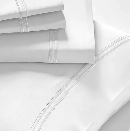 PureCare Premium Refreshing Lyocell White 4 Pc Cali King Bed Sheet Set