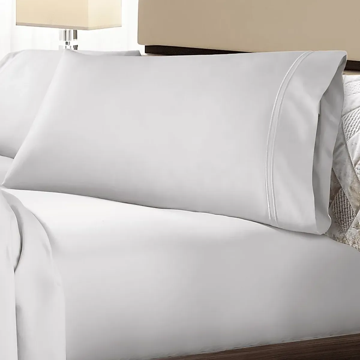 PureCare Premium Soft Touch White 4 Pc Split King Bed Sheet Set