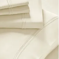 PureCare Premium Soft Touch Ivory 3 Pc Twin Bed Sheet Set