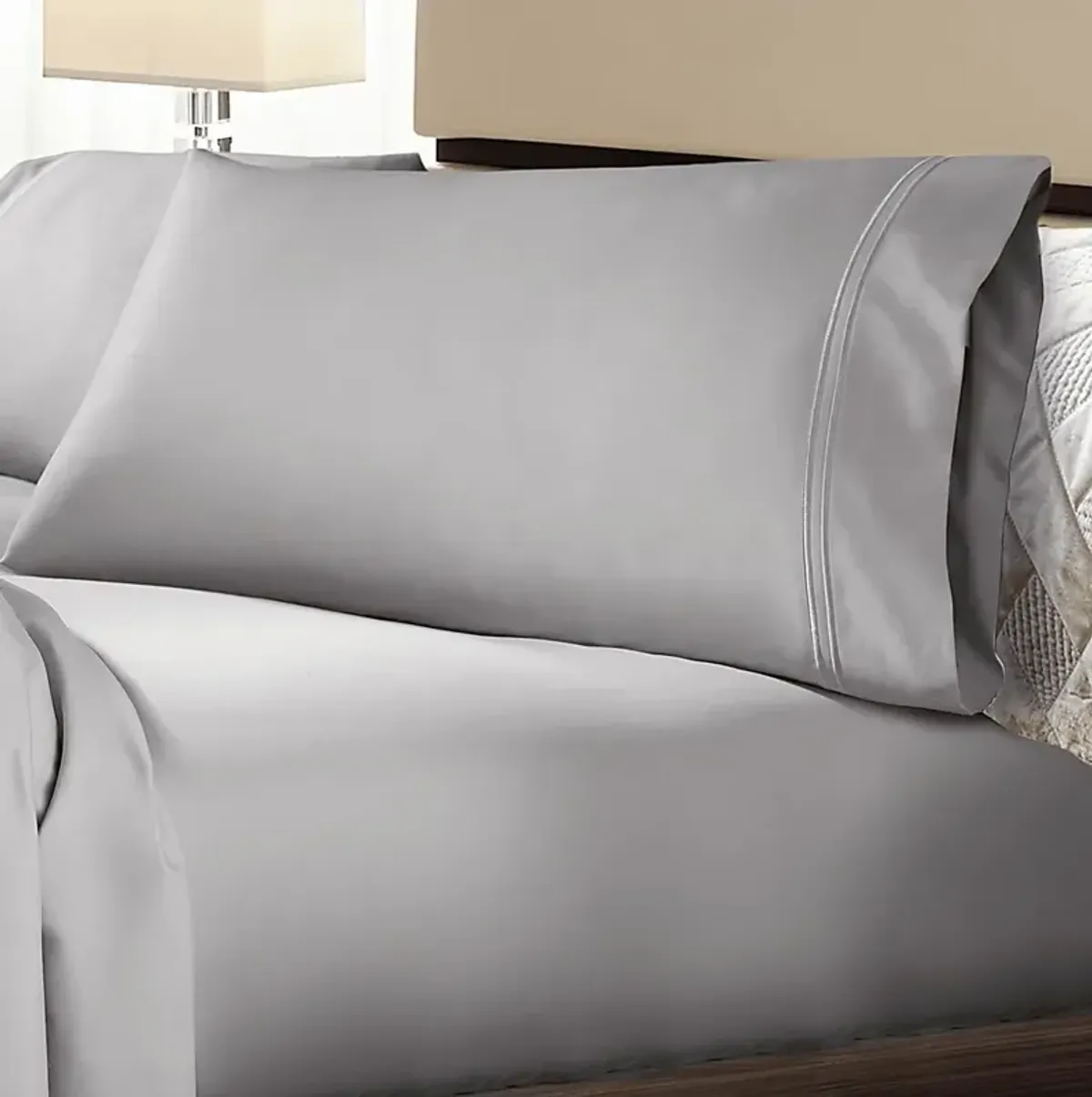 PureCare Premium Soft Touch Dove Gray 4 Pc Full Bed Sheet Set