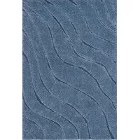 Ocean Gray Blue 5'3 x 7'6 Rug