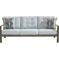 Torio Brown Outdoor Sofa with Lake Cushions