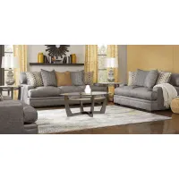 Palm Springs Silver 2 Pc Living Room