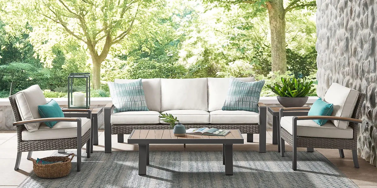 Randolph Gray Outdoor Sofa