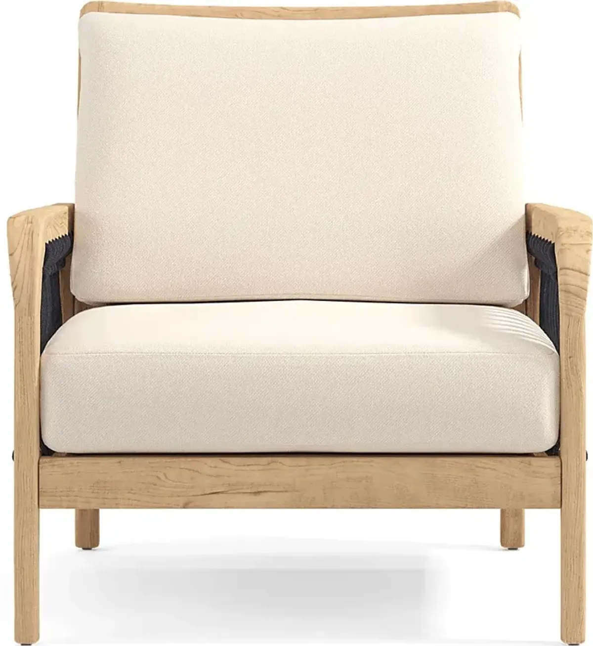 Riva Blonde 6 Pc Outdoor Seating Set with Flax Cushions