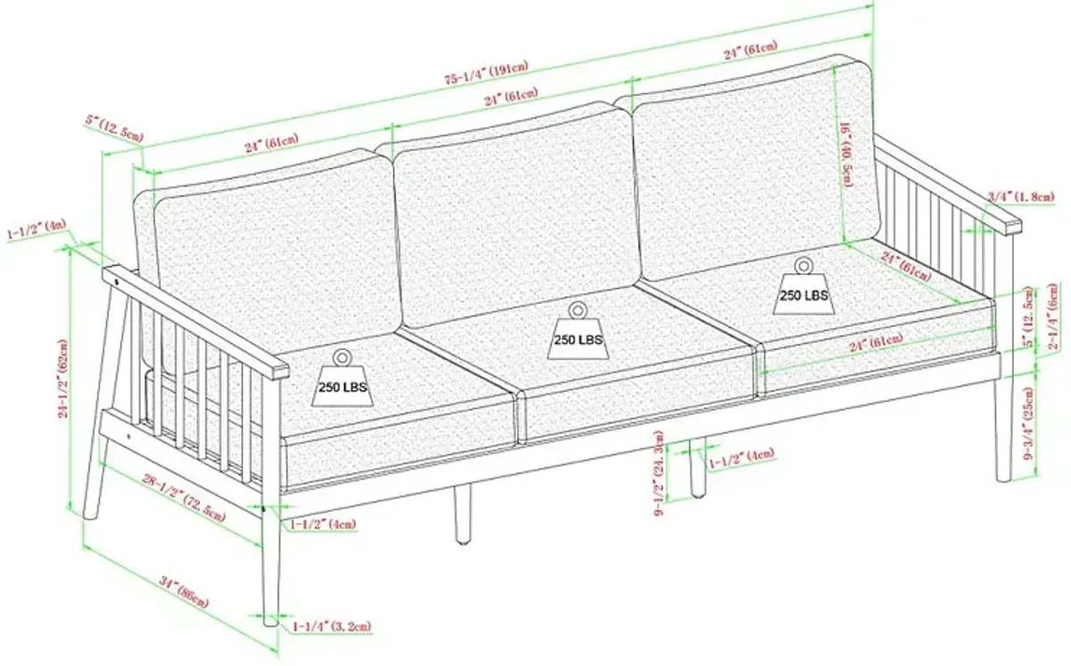 Outdoor Shellrich Coast Natural Sofa