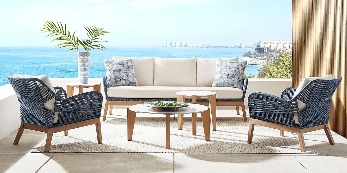 Tessere Blue Outdoor Sofa