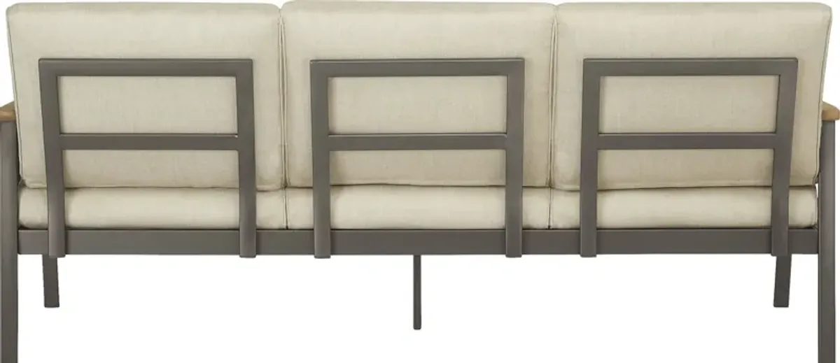 Ocean Tide Gray Outdoor Sofa