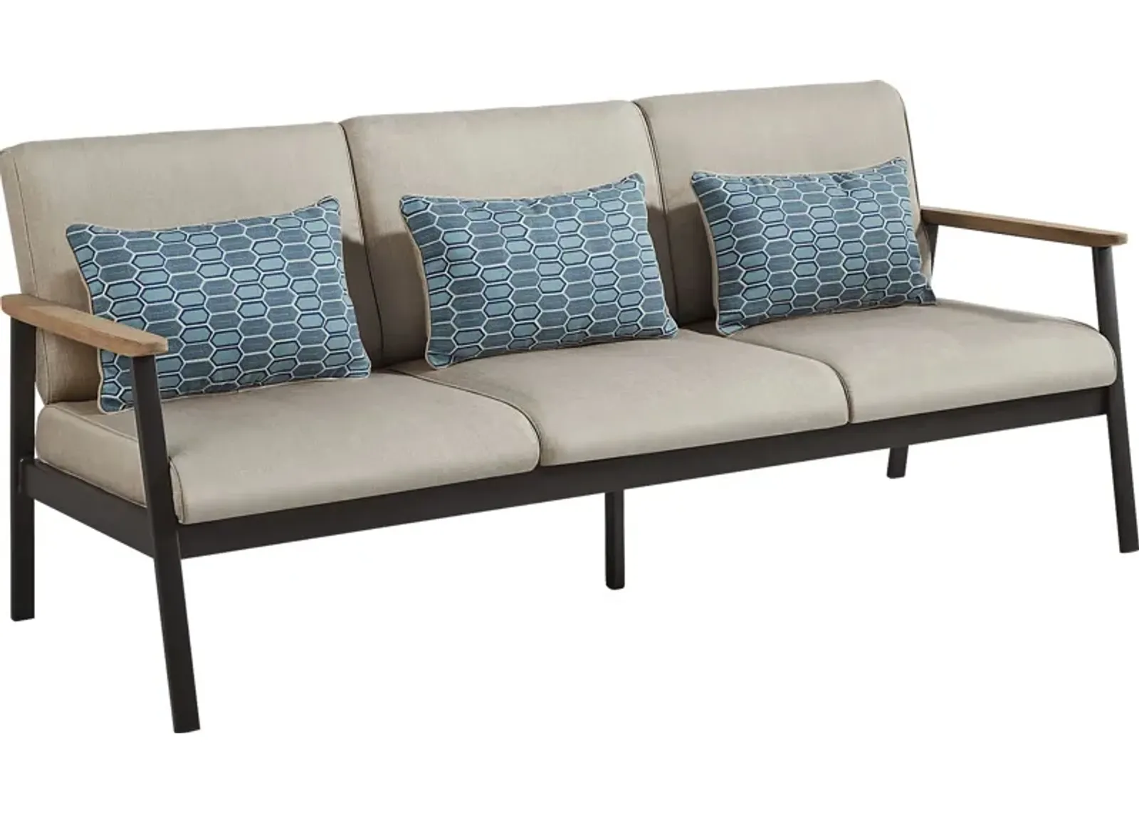 Ocean Tide Gray Outdoor Sofa