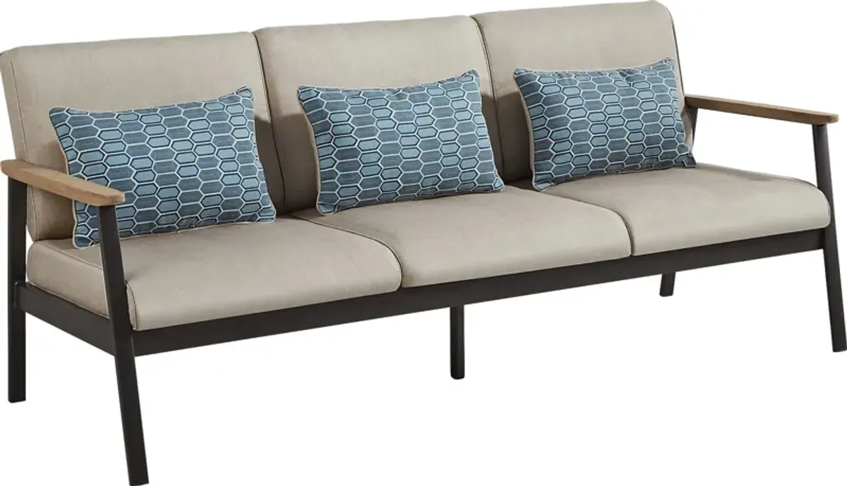 Ocean Tide Gray Outdoor Sofa