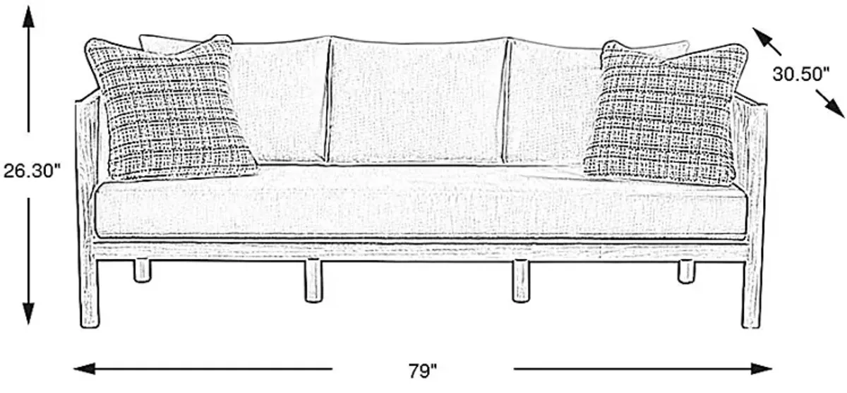 Marche Beige Outdoor Sofa