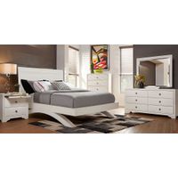 Belcourt White 5 Pc Queen Panel Arch Bedroom