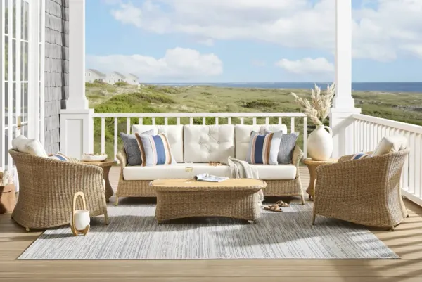 Sarina Bay Natural 4 Pc Outdoor Seating Set