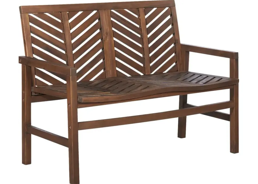 Lake Tana Dark Brown Outdoor Loveseat