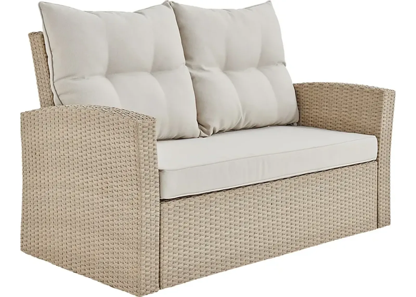 Maravista Beige Outdoor Loveseat