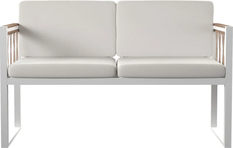 Outdoor Aldwell White Loveseat