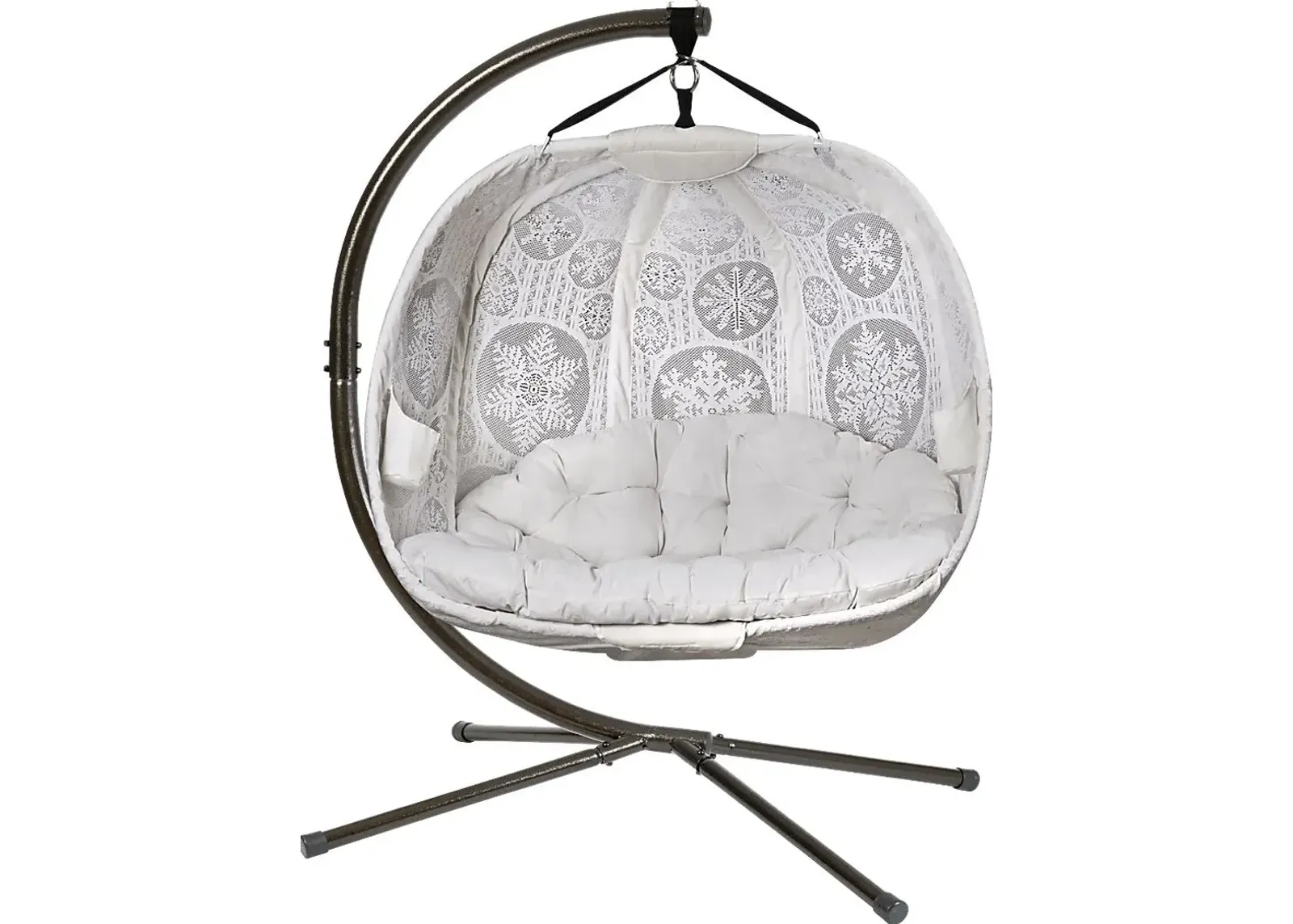 Outdoor Chicora White Hanging Loveseat