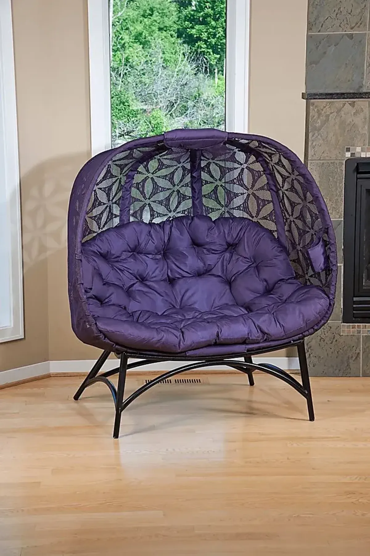 Outdoor Cermakes Purple Loveseat