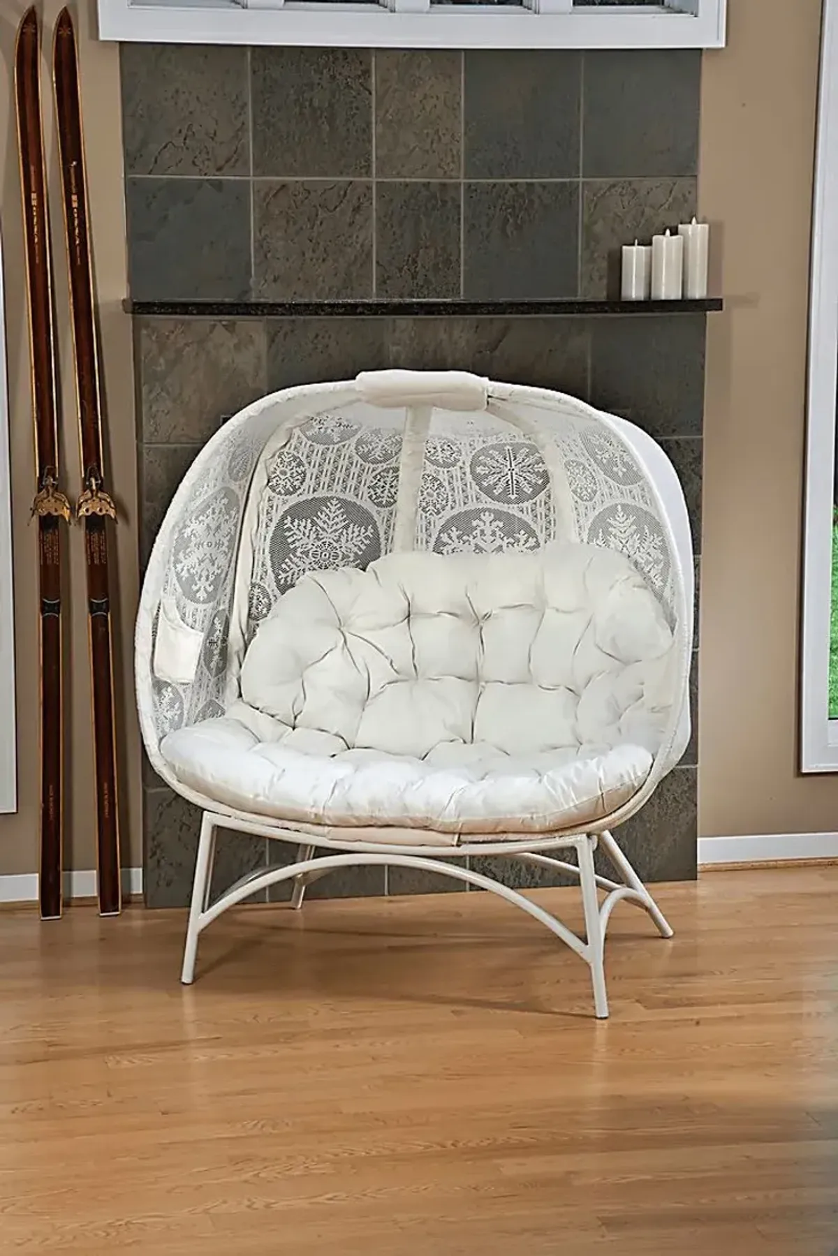 Outdoor Cermakes White Loveseat