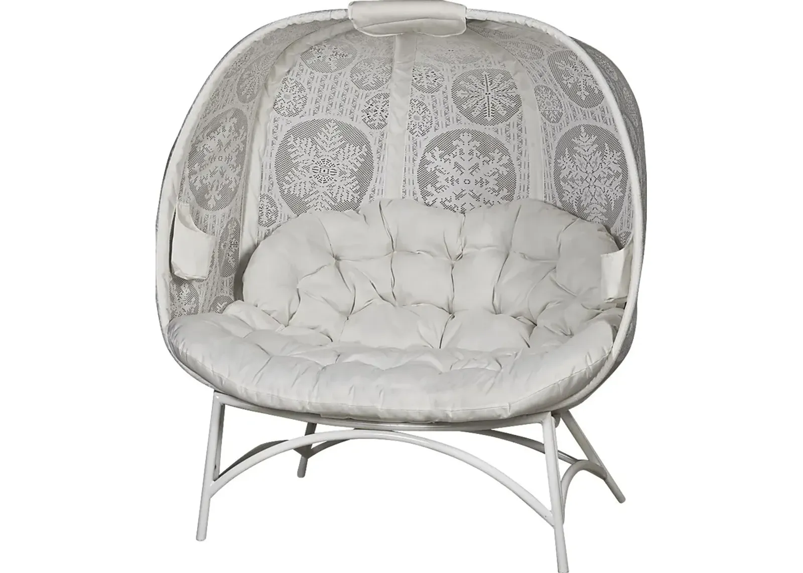 Outdoor Cermakes White Loveseat