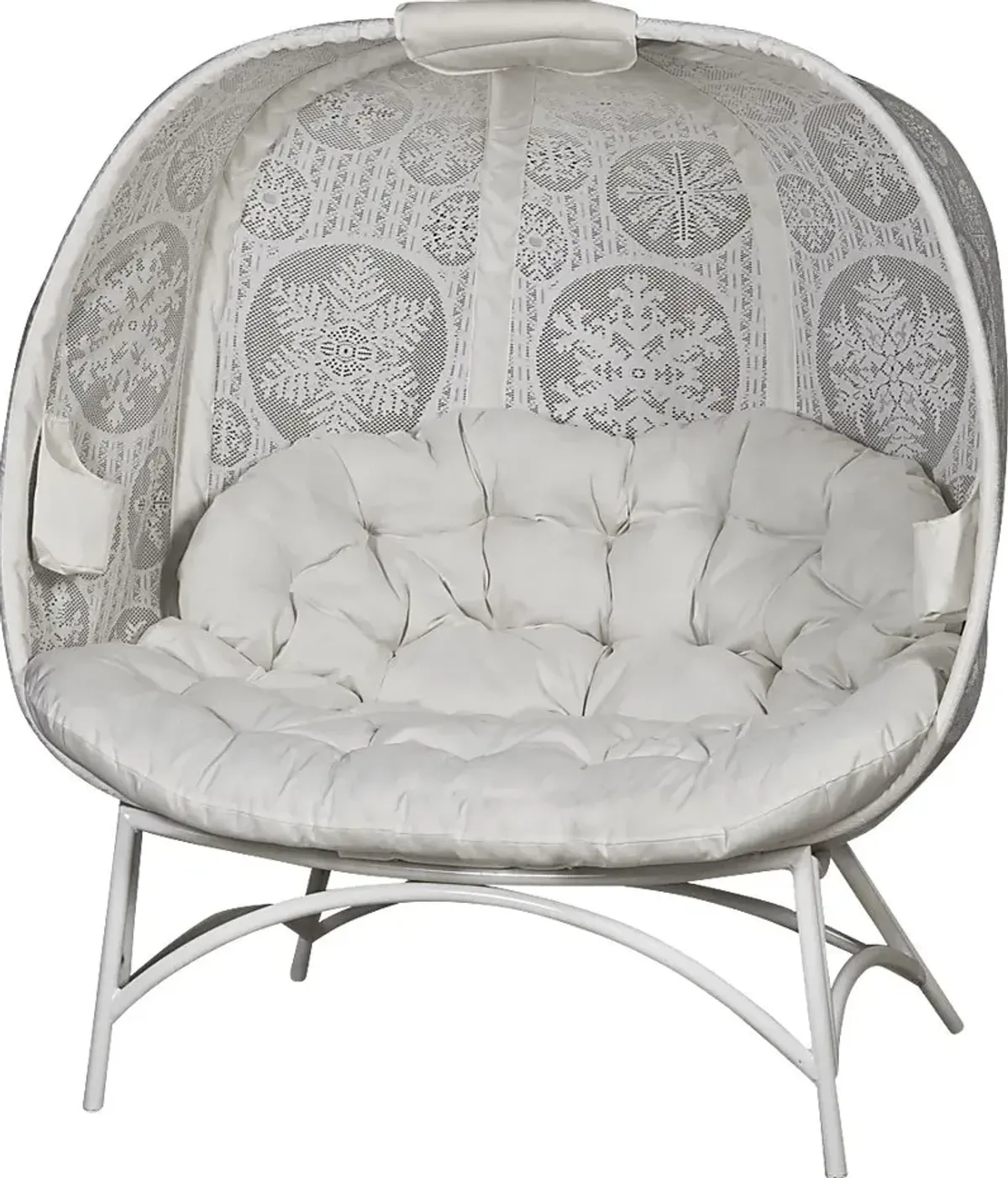 Outdoor Cermakes White Loveseat