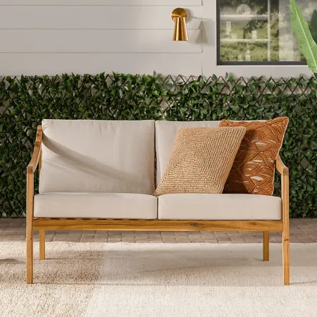Outdoor Guilmere Natural Loveseat