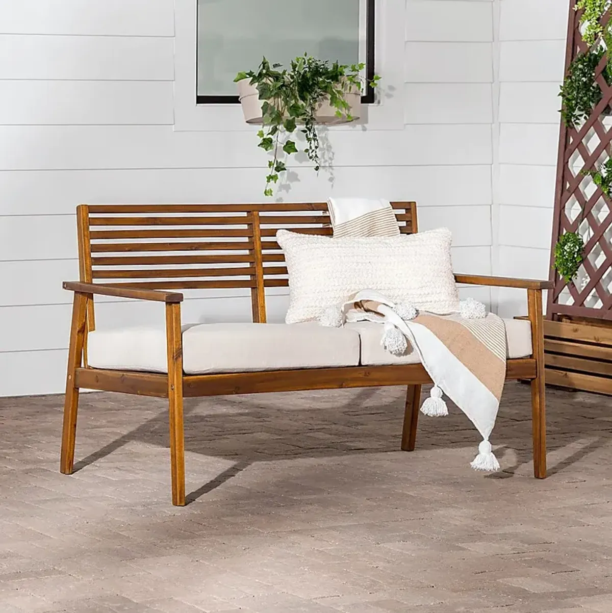 Outdoor Baypool Brown Loveseat