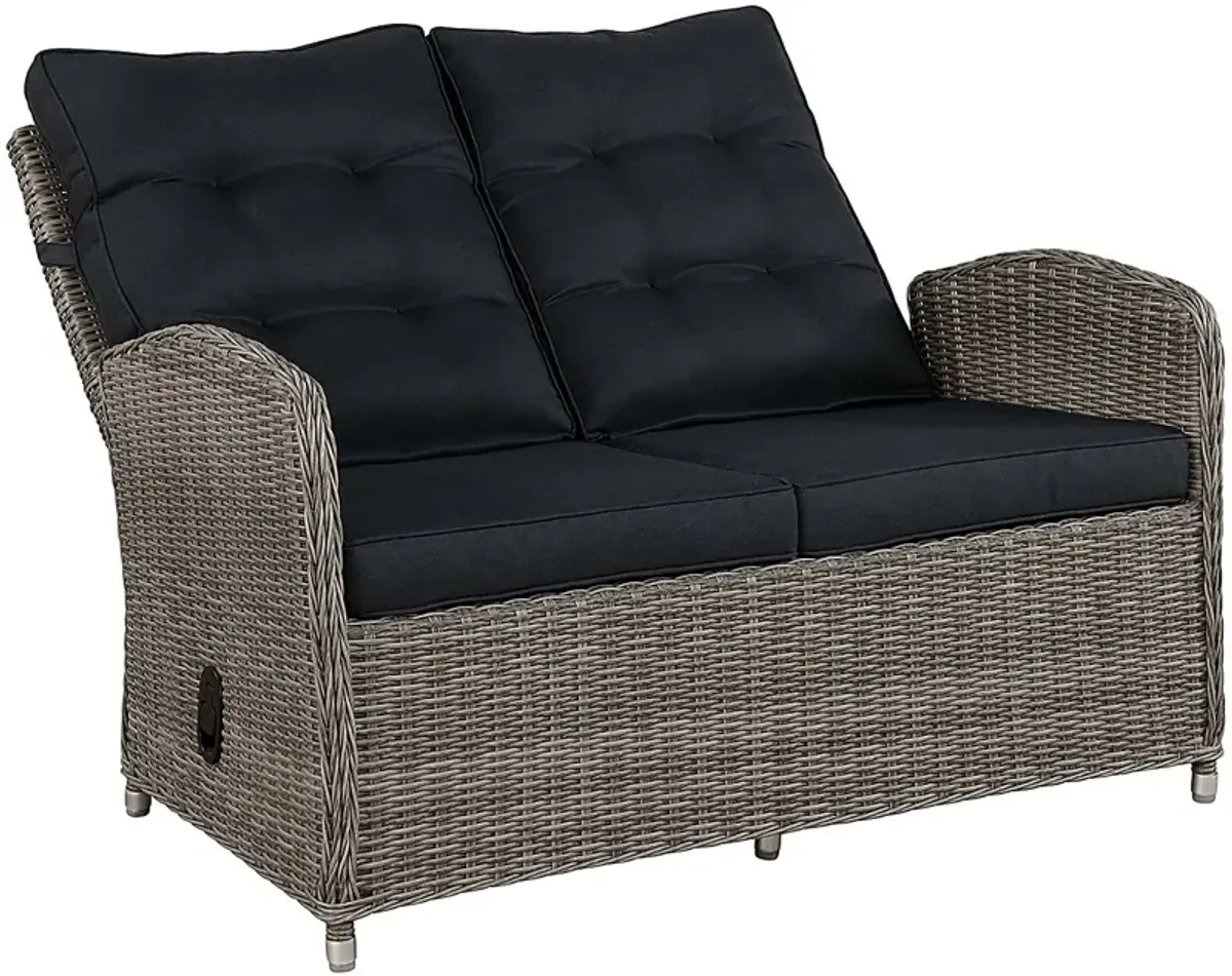 Gumstand Gray Outdoor Loveseat