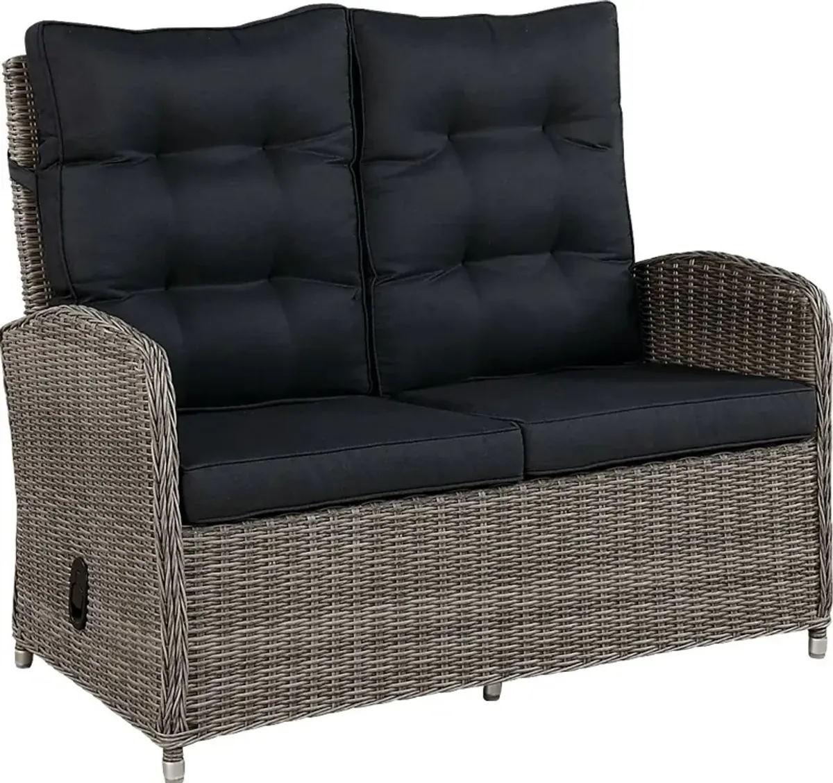 Gumstand Gray Outdoor Loveseat