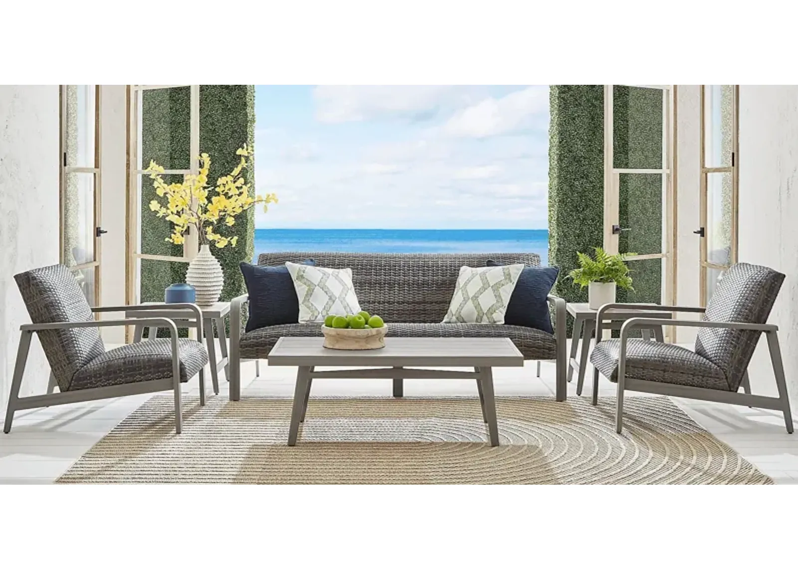 Montara Gray 4 Pc Outdoor Seating Set