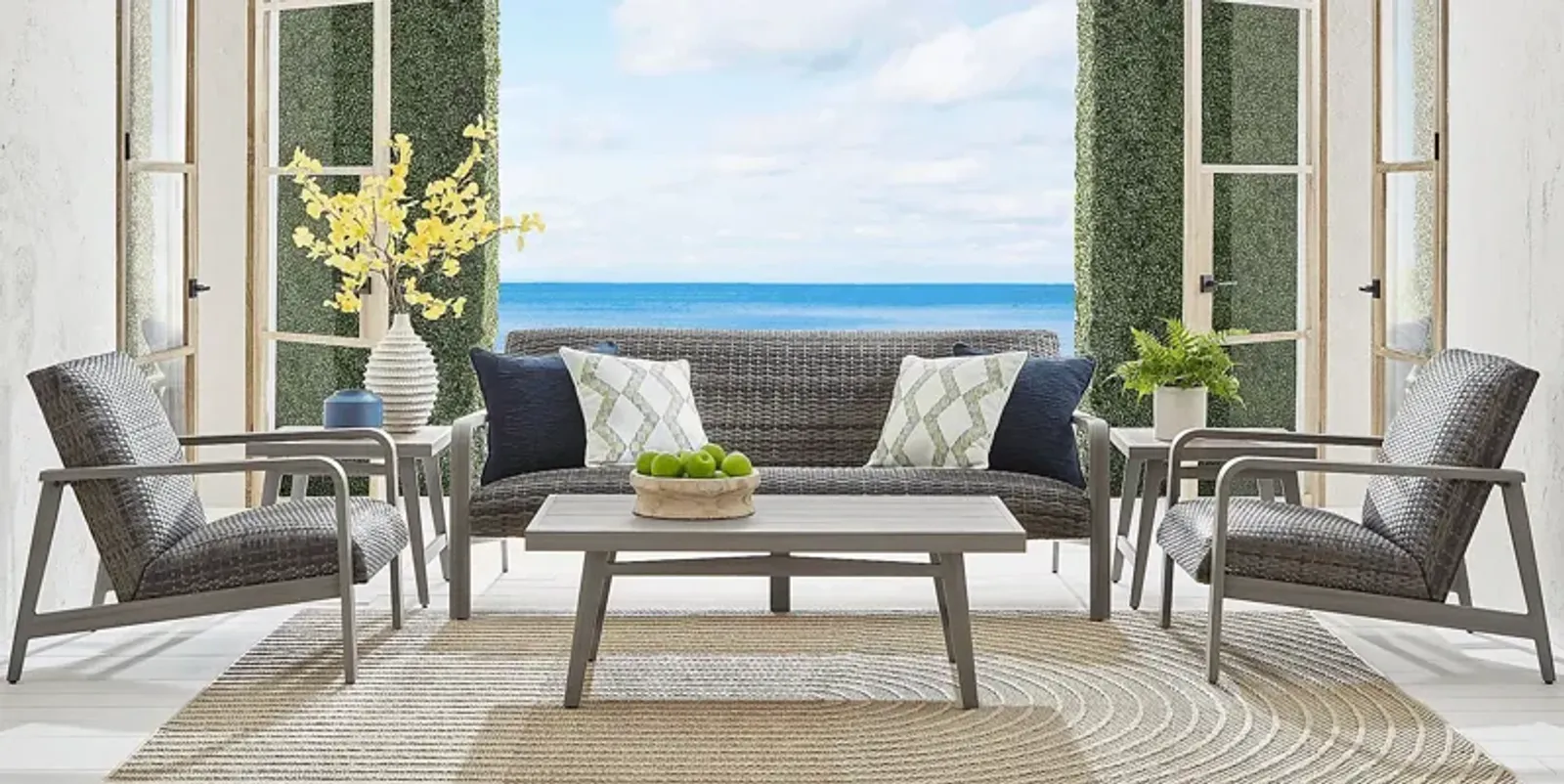 Montara Gray 4 Pc Outdoor Seating Set