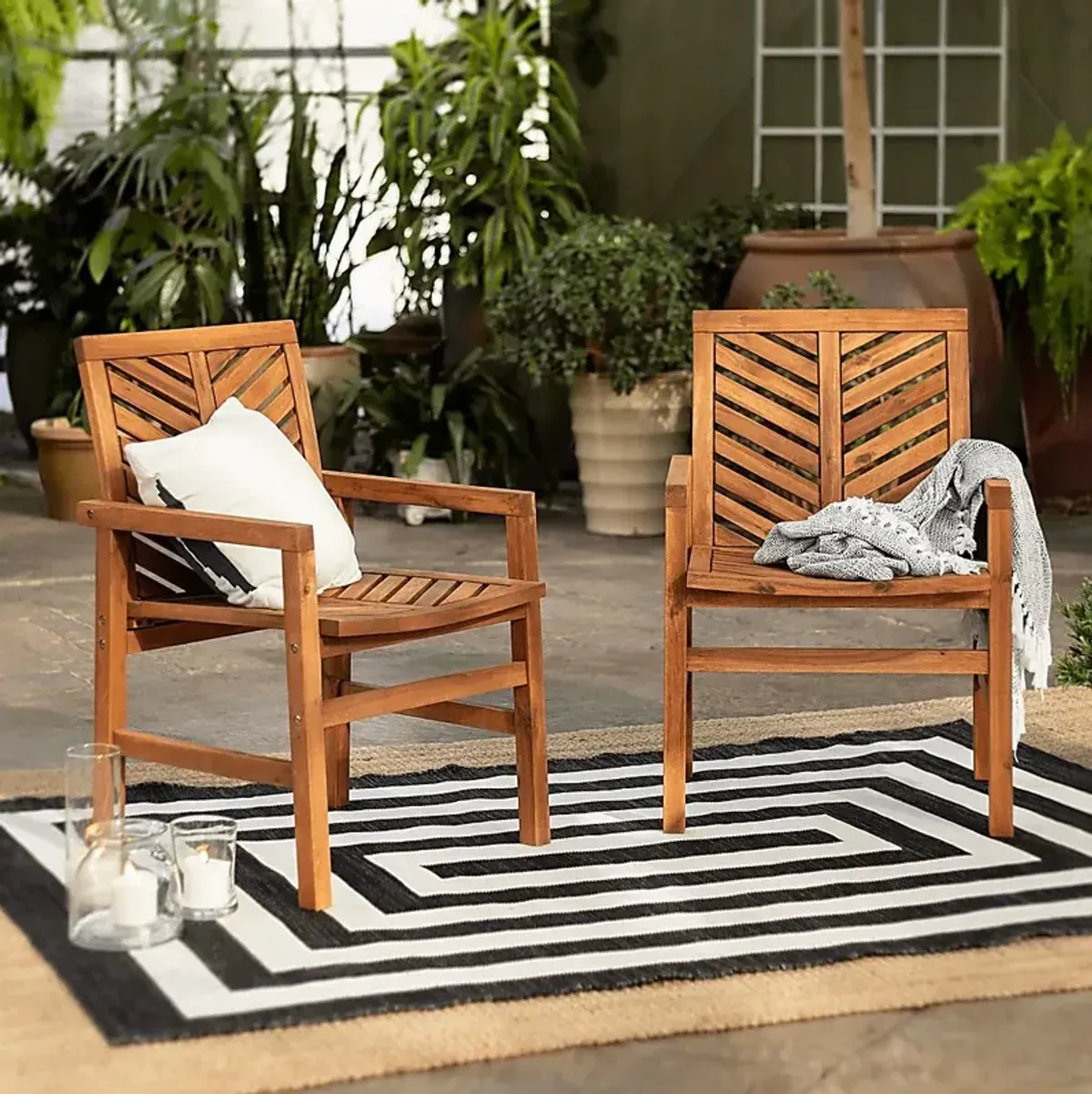 Lake Tana Brown Outdoor Chair, Set of 2