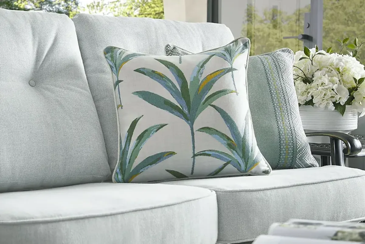 Carina Bronze 3 Pc Outdoor Seating Set with Sky Cushions