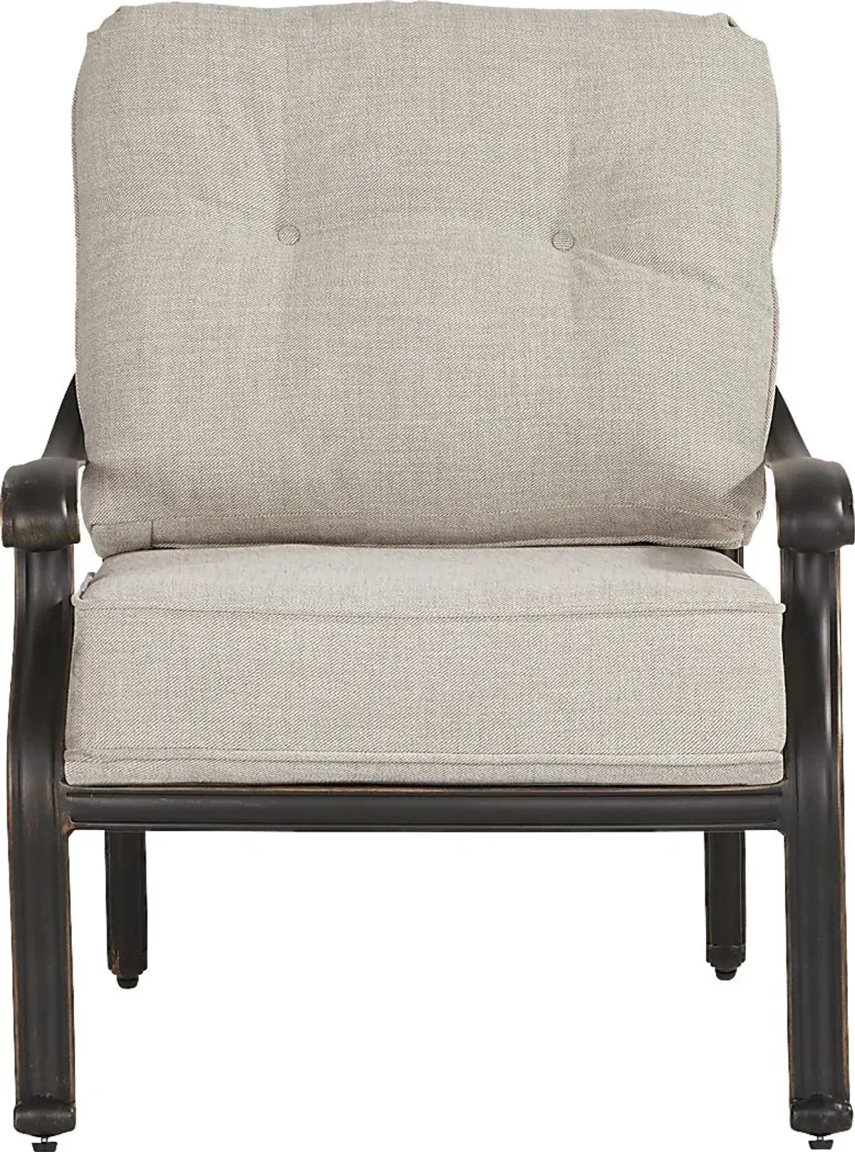 Carina Bronze 3 Pc Outdoor Seating Set with Desert Cushions