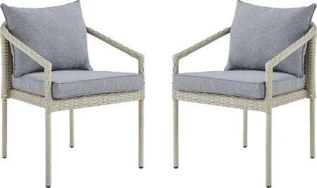 Sawtucket Gray Outdoor Chair, Set of 2