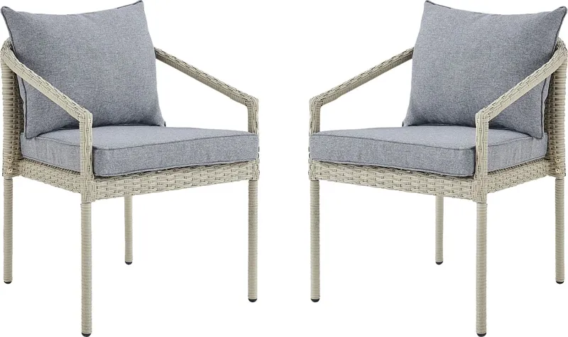 Sawtucket Gray Outdoor Chair, Set of 2
