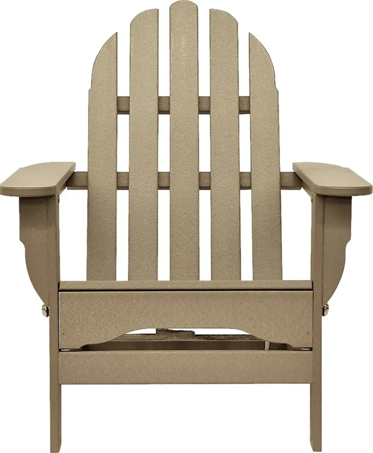 Greenport Traditional Tan Outdoor Adirondack Chair